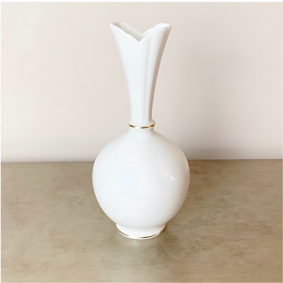 Vintage Lenox Green Mark Rhodora Art Deco Bulbous Vase Circa 1940’s - Picture 8 of 9